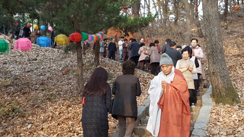 [상월선원 천막결사] 스님, 외호대중 행렬7