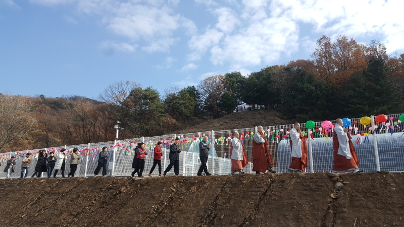 [상월선원 천막결사] 스님, 외호대중 행렬4