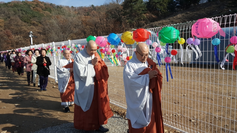 [상월선원 천막결사] 스님, 외호대중 행렬3