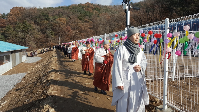 [상월선원 천막결사] 스님, 외호대중 행렬2