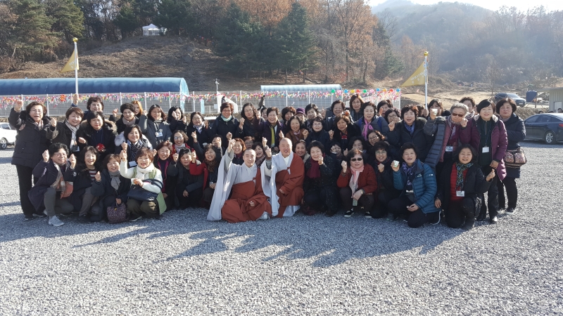 [상월선원 천막결사] 야외 단체사진