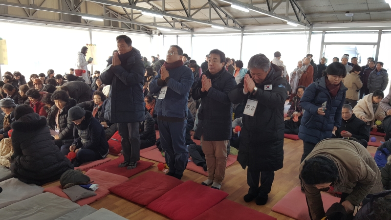 [상월선원 천막결사] 천막법당38