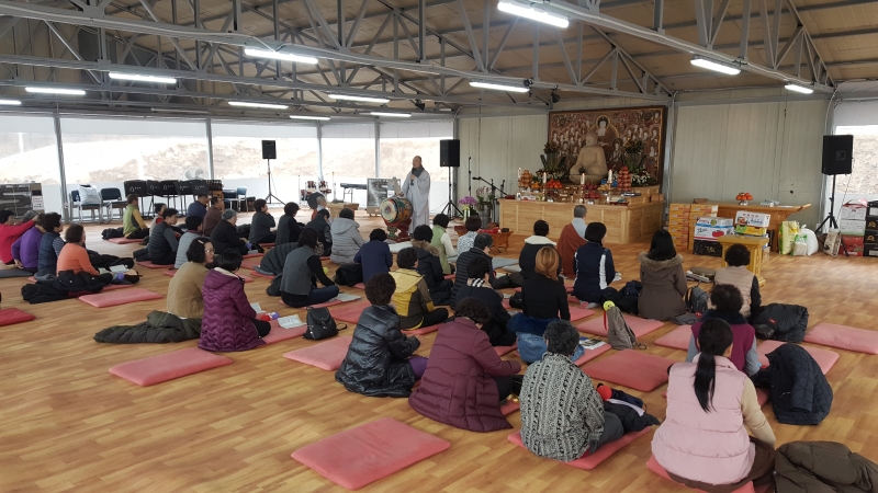 [상월선원 천막결사] 천막법당36