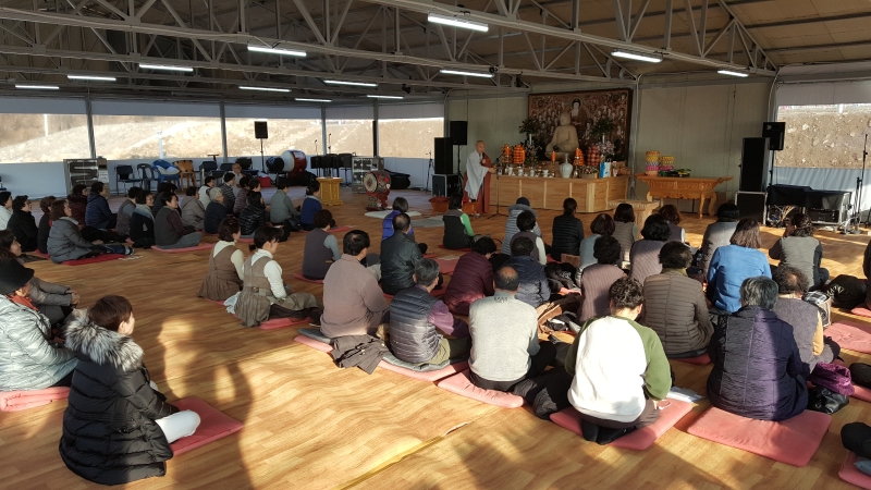[상월선원 천막결사] 천막법당 17