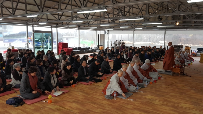 [상월선원 천막결사] 천막법당15