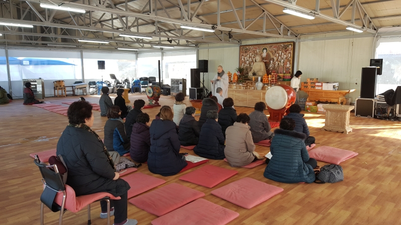 [상월선원 천막결사] 천막법당14