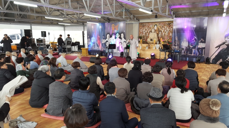 [상월선원 천막결사] 천막법당 공연3