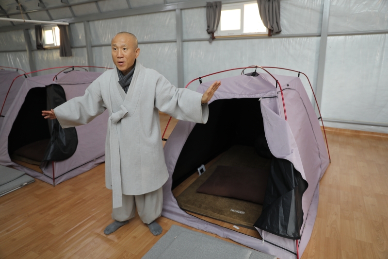[상월선원 천막결사] 천막 안 생활 브리핑