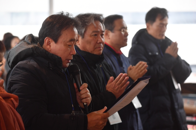 [상월선원 천막결사] 이기흥 대한체육회장2
