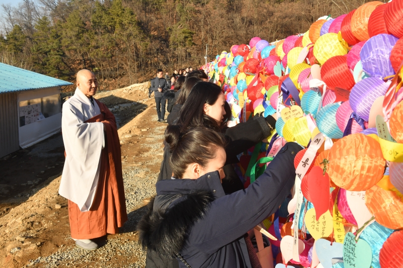 [상월선원 천막결사] 소원지 달기3