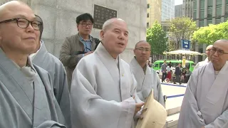 [BTN뉴스] 자승스님 광화문 세월호 분향소 헌화 