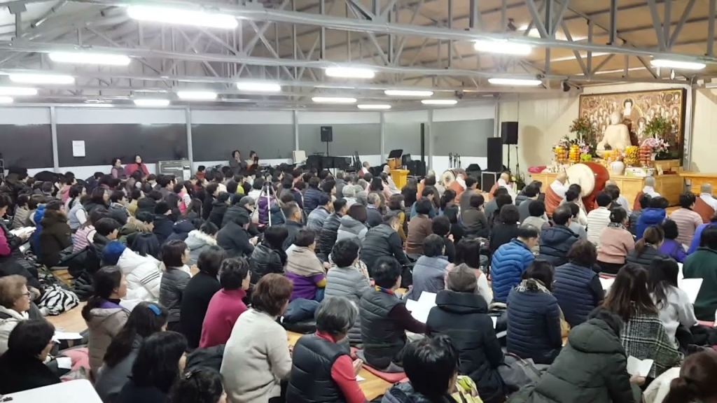 [상월선원 천막결사] 천막 법당2